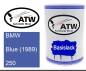 Preview: BMW, Blue (1989), 250: 500ml Lackdose, von ATW Autoteile West.